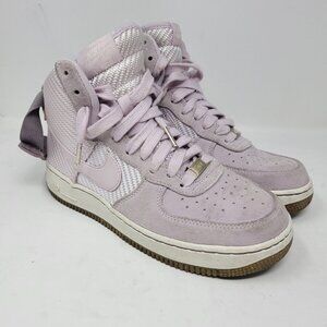 Nike Air Force 1 High Premium Bleached‎ Lilac Suede Women's Size 8